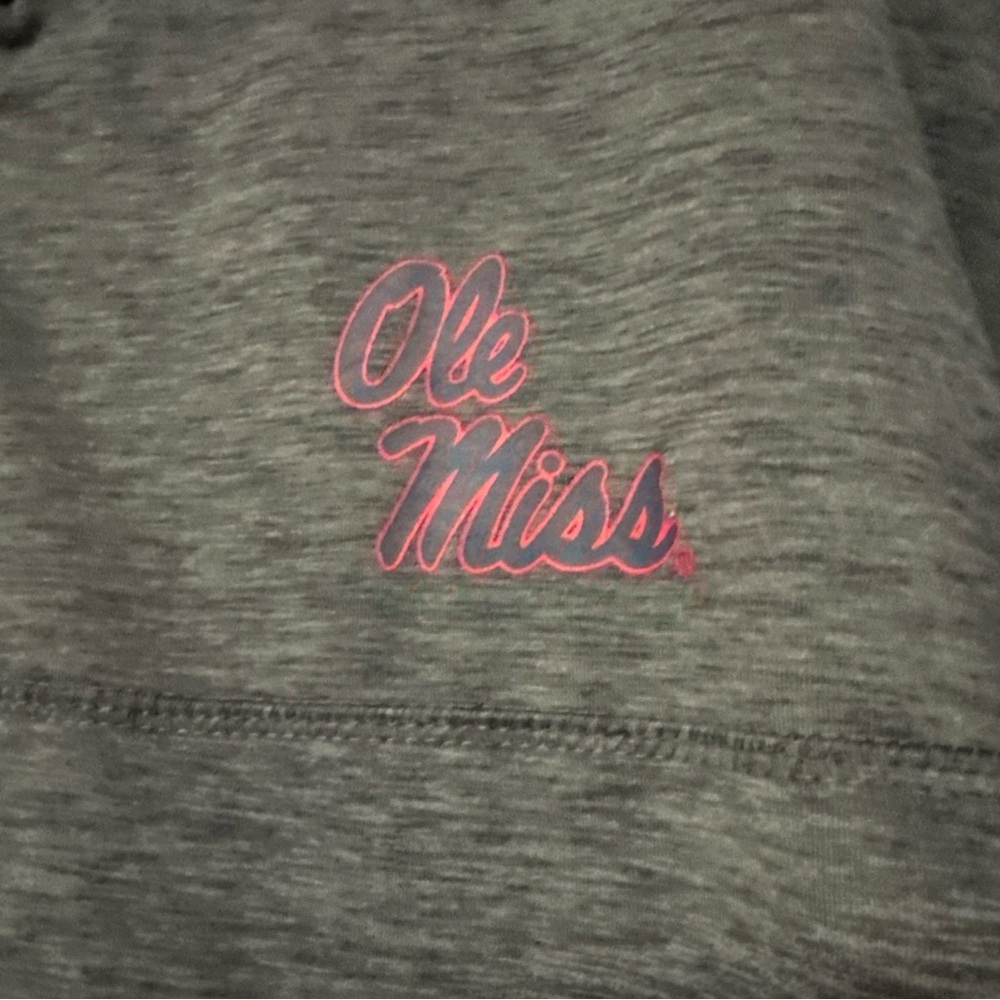 COLOSSEUM MENS SMALL OLE MISS FOOTBALL STRETCHY COMFY PULLOVER EUC